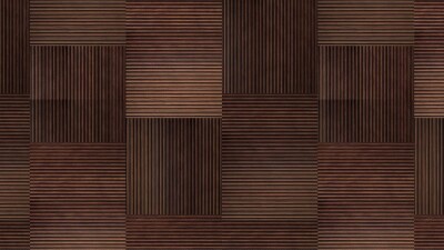 Contemporary Dark Wood Squares